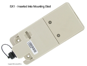 SX1 Inserted Into Mounting Sled