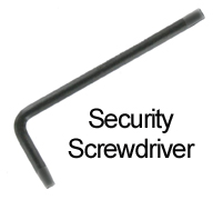 Security Screwdriver For SX1