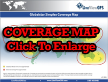 Satellite World Locater Coverage Map
