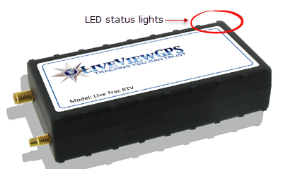 RTV5 LED Status Light Location