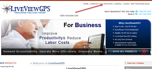 visit www.liveviewgps.com top right activate and select your device, complete secure form