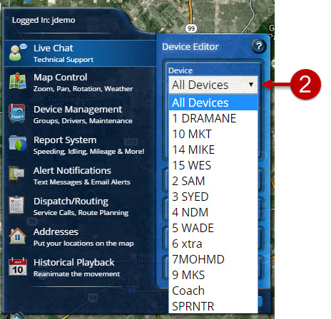 Device management view devices