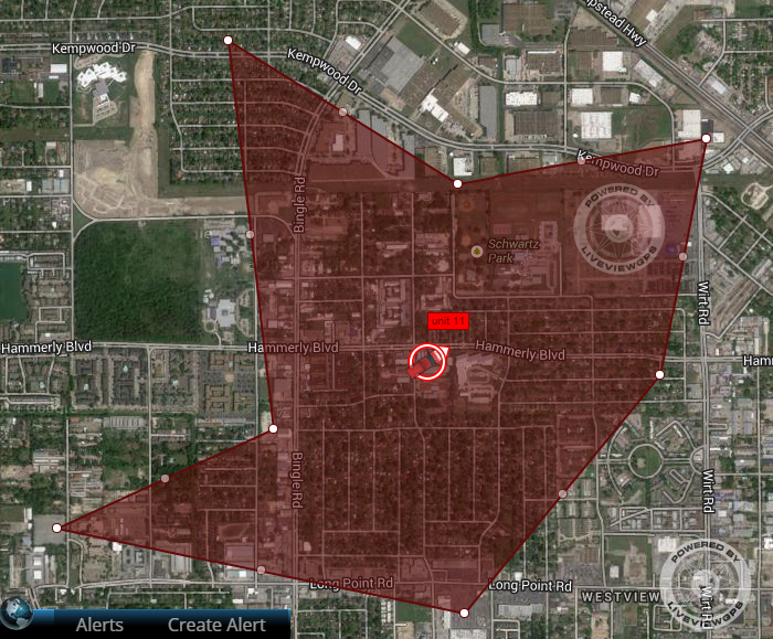 draw the boundaries for your geo-fence on the map screen