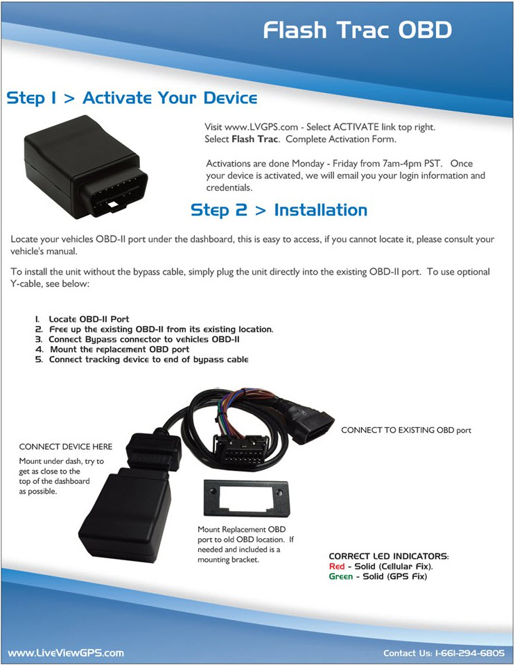 Flash Trac OBD Install Guide