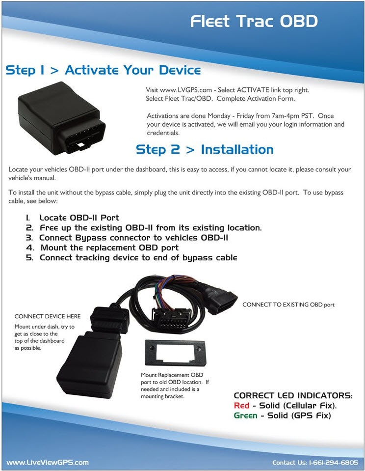 Fleet Trac OBD Install Guide