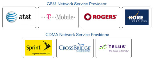 LiveViewGPS Service Provider Logos