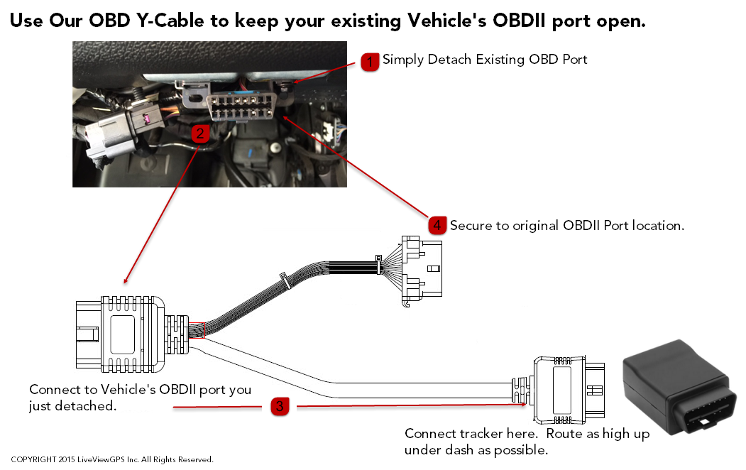 How to Install a Device using an OBD-II Y-Cable